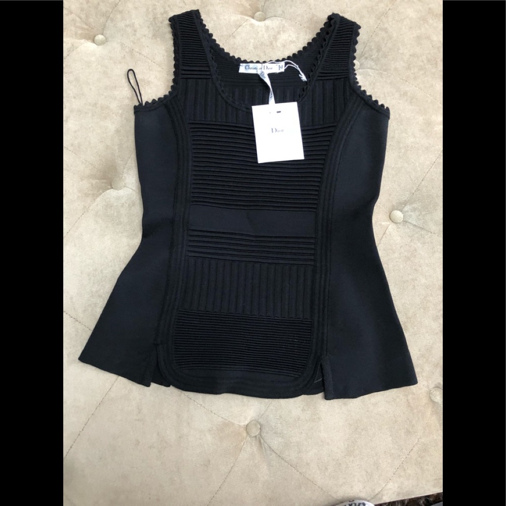 Christian Dior black blouse